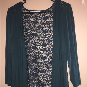 Turquoise cardigan